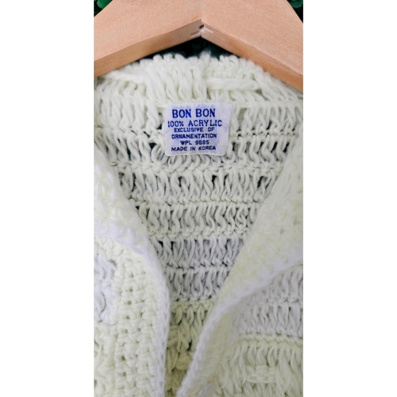 Bon Bon Vintage Baby Sweater with Bonnet - Picture 8 of 8